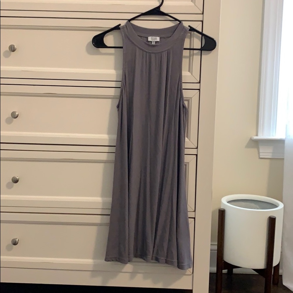 gray swing dress